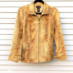 Faux snakeskin jacket